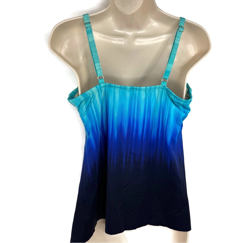 Miraclesuit Oceanic Blue Swimwear Underwire, sewn in cups size 10 - Picture 3 of 7